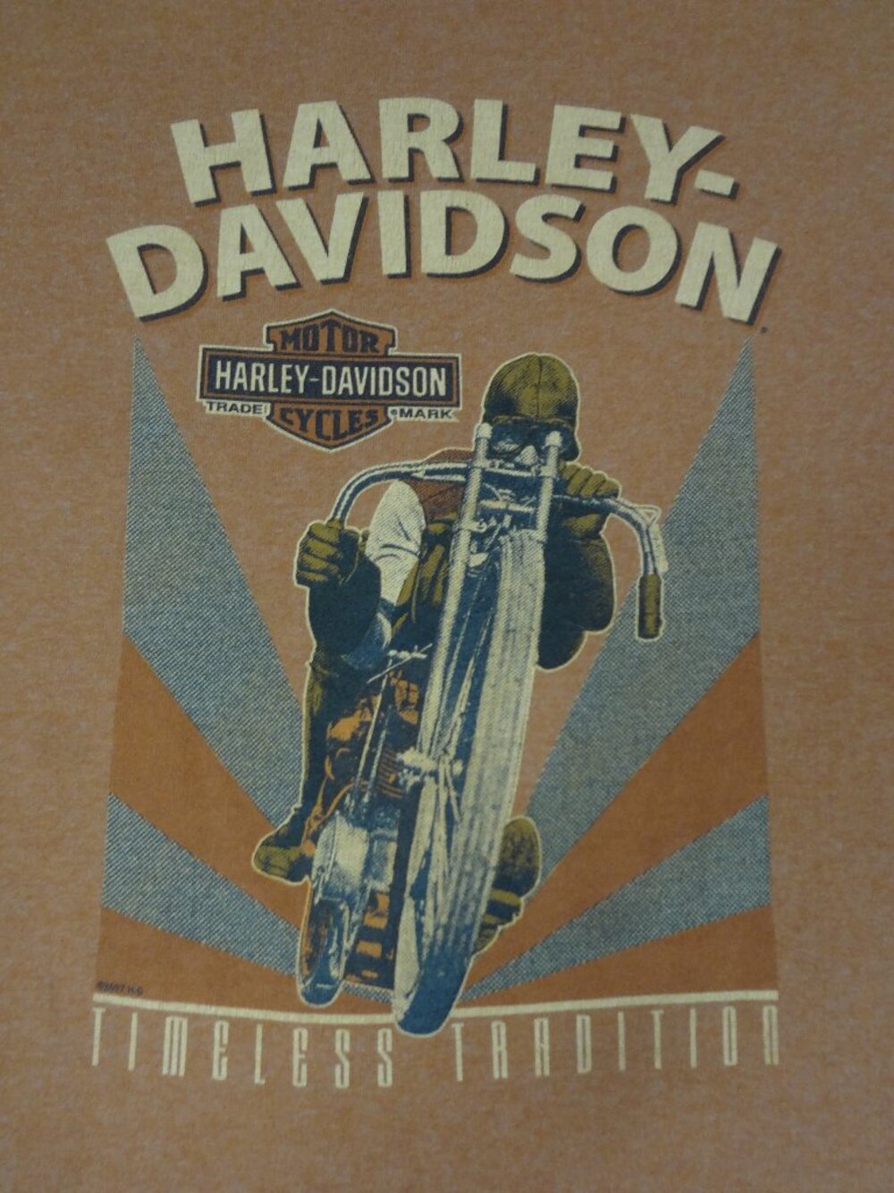 HARLEY-DAVIDSON MOTORCYCLES DUBAI UNITED ARAB EMIRATES ORANGE LARGE T-SHIRT L586